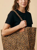 Sac de Cours Léopard Marron