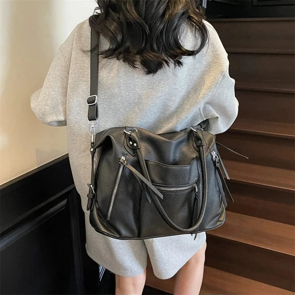 Sac de Cours Luxe Cuir