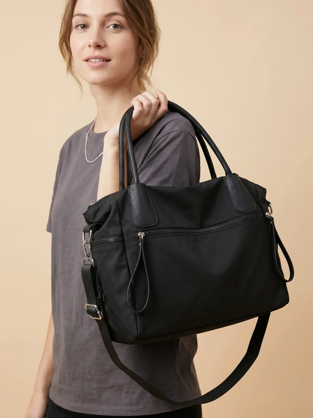 Sac de Cours Lycée Bandoulière Noir