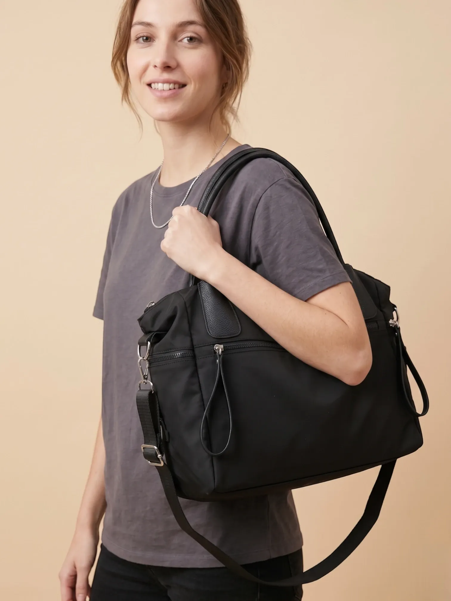 Sac de Cours Lycée Bandoulière Noir