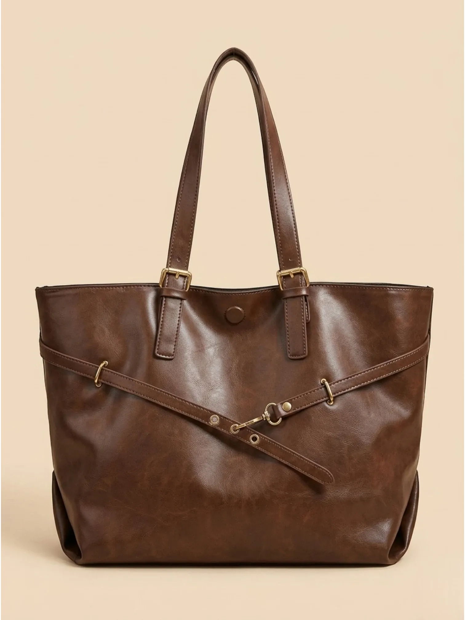 Sac de Cours Lycée Lanière Ajustable Marron