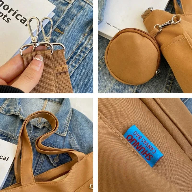 Sac de Cours Marron Marron / 30 x 28 x 14cm