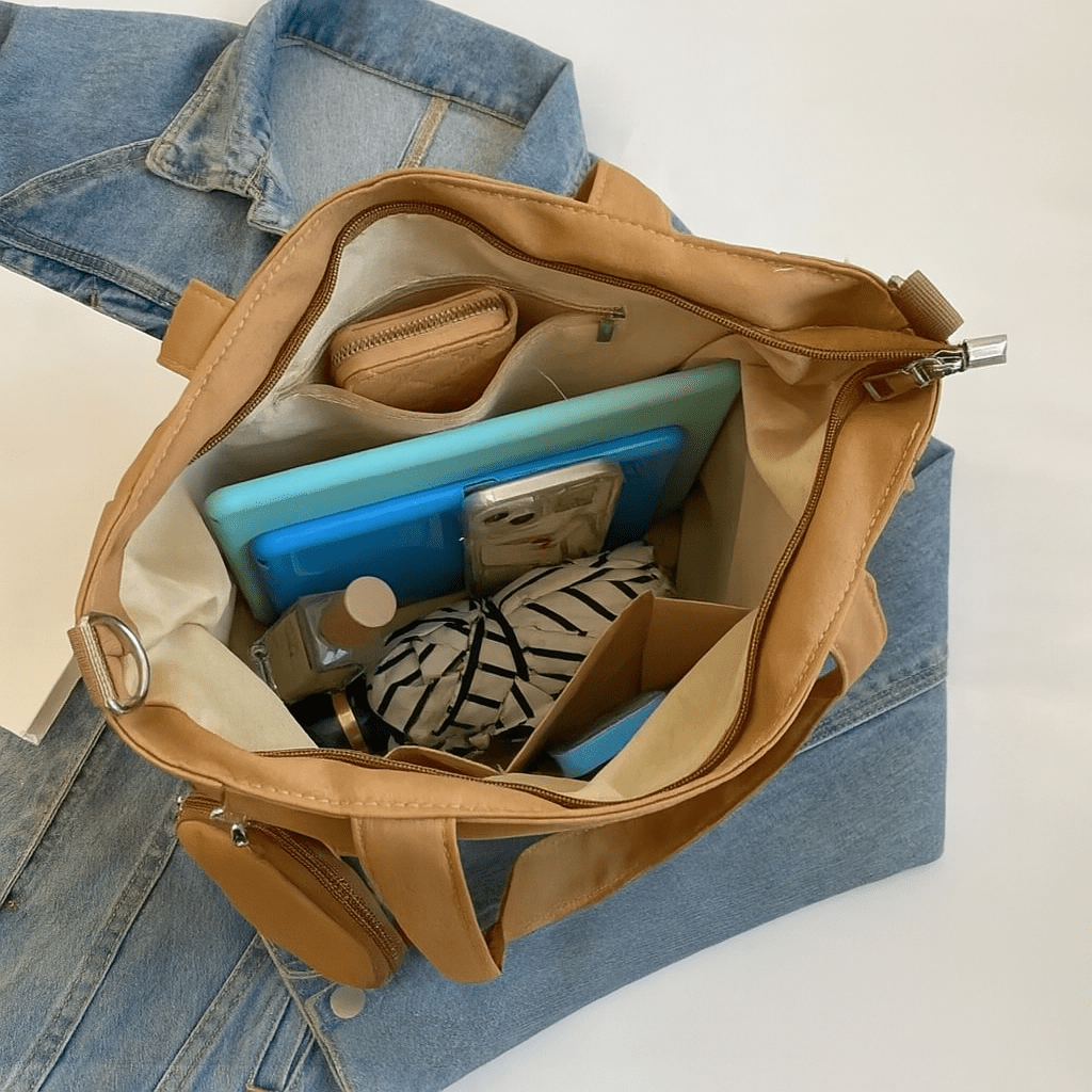 Sac de Cours Marron Marron / 30 x 28 x 14cm