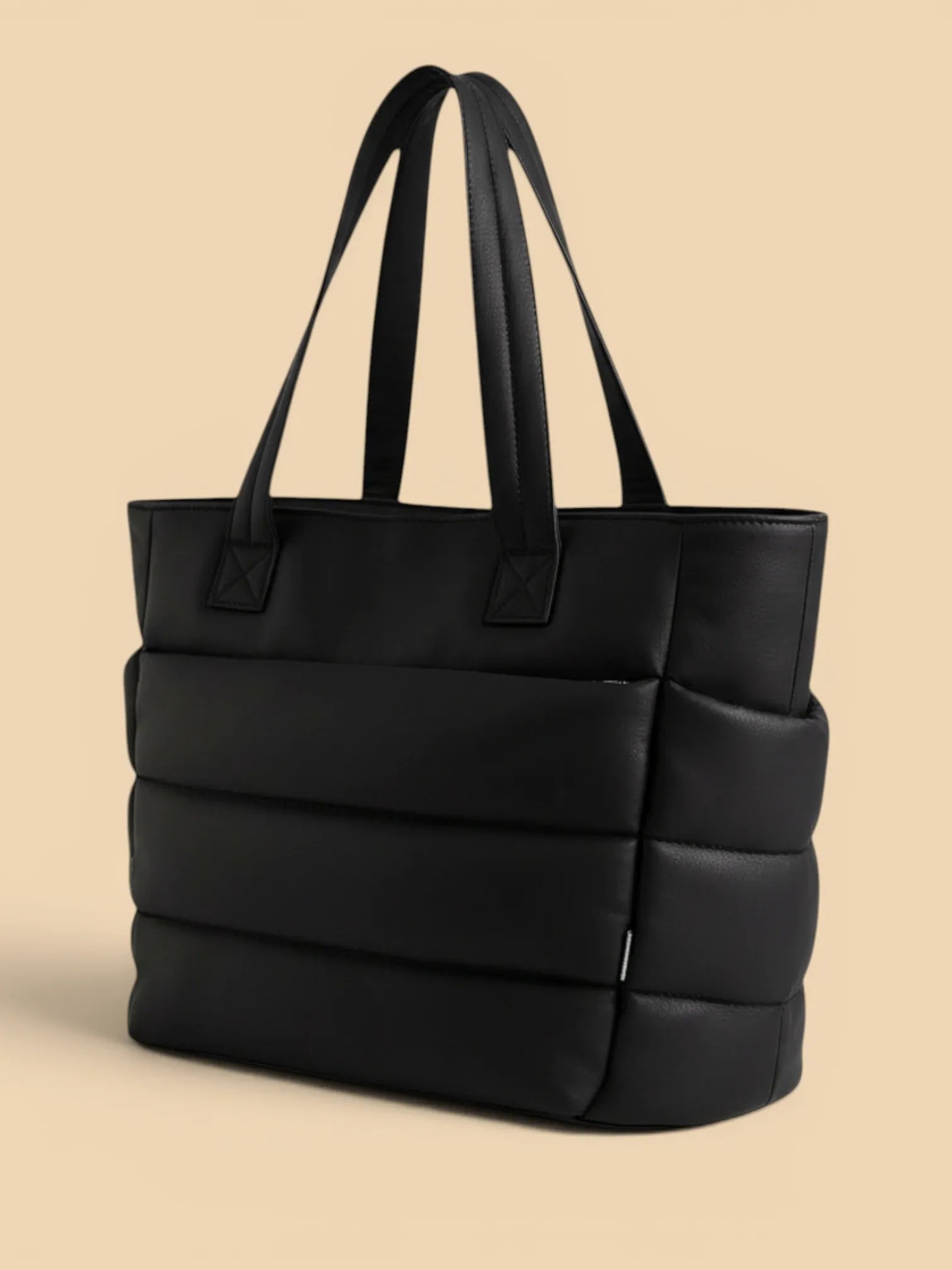 Sac de Cours Matelassé Noir