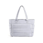 Sac de Cours Matelassé Gris