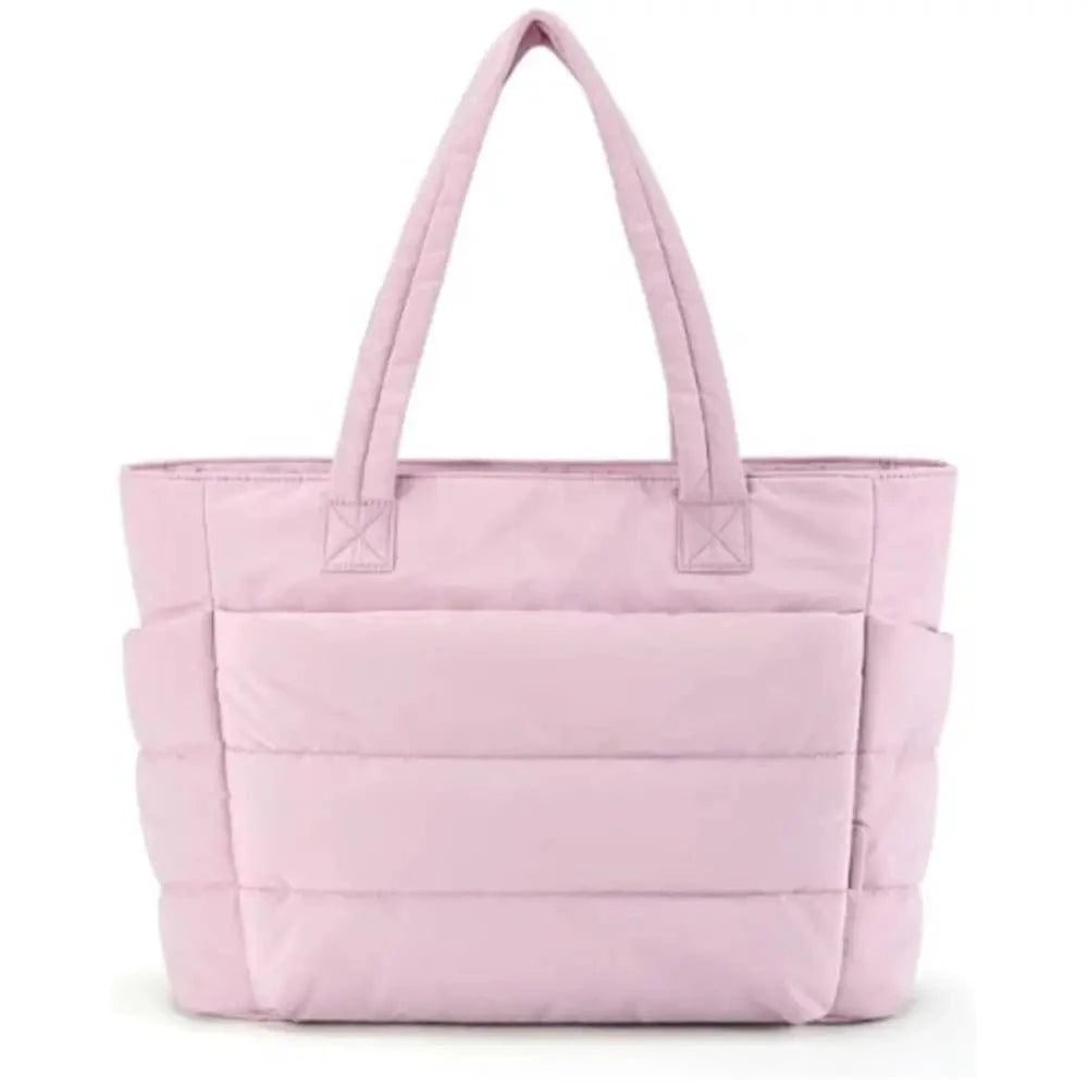 Sac de Cours Matelassé Rose
