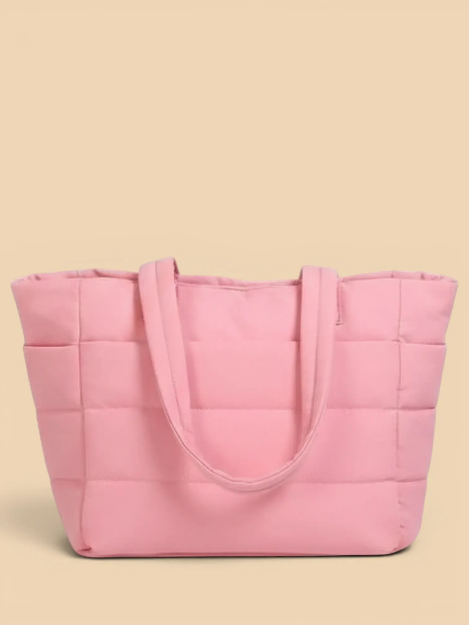 Sac de Cours Matelassé Rose