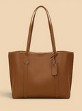 Sac de Cours Mi-Rigide en Cuir Vegan Marron