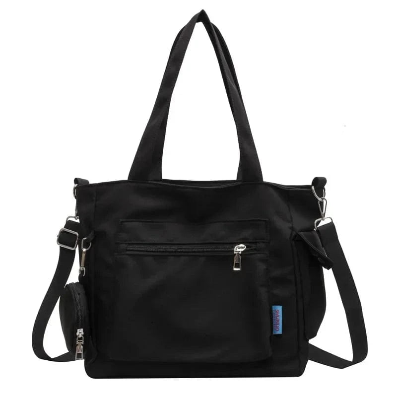 Sac de Cours Noir Noir / 30 x 28  x 14cm