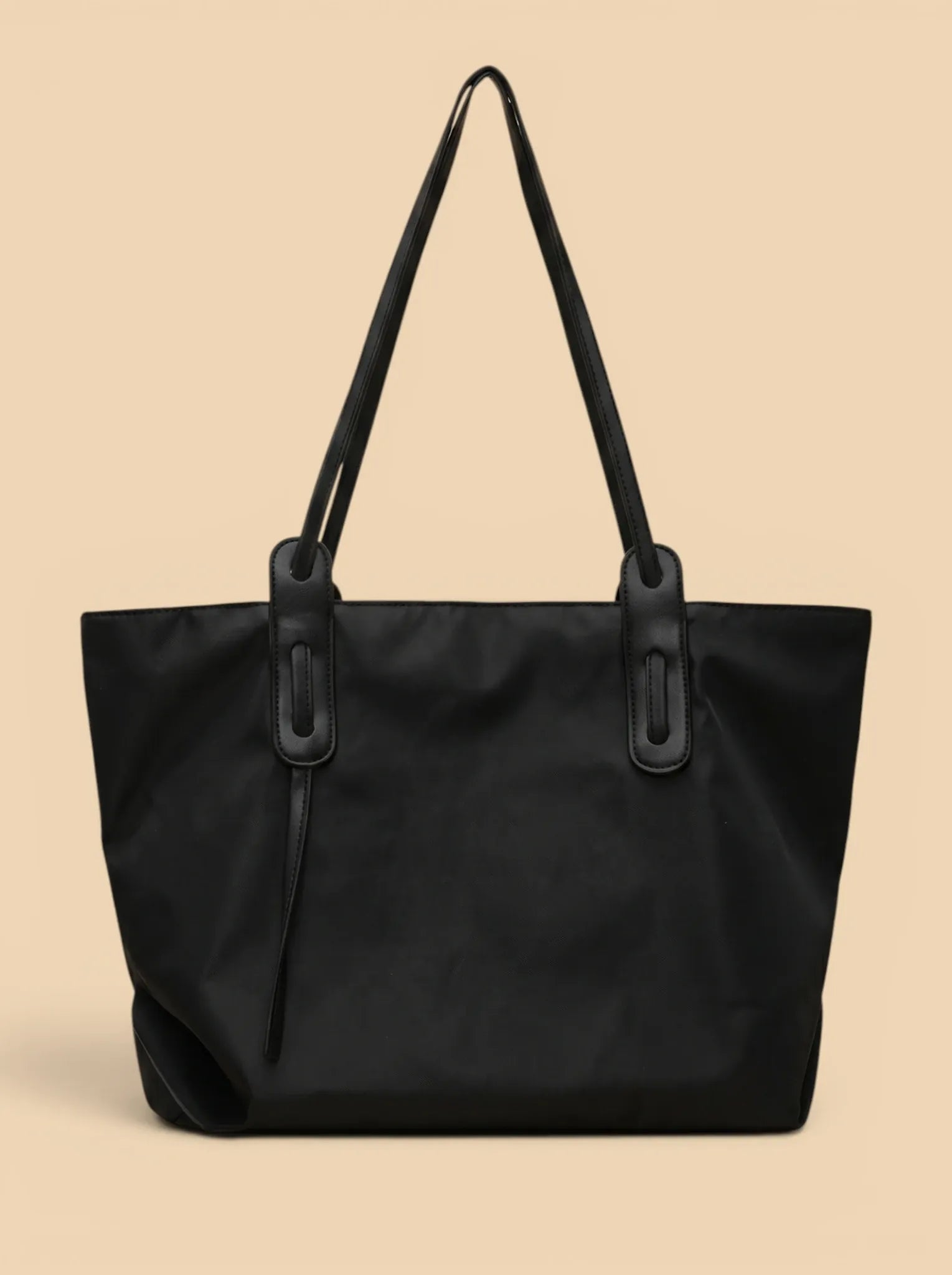 Sac de Cours Oversize Femme Nylon Noir