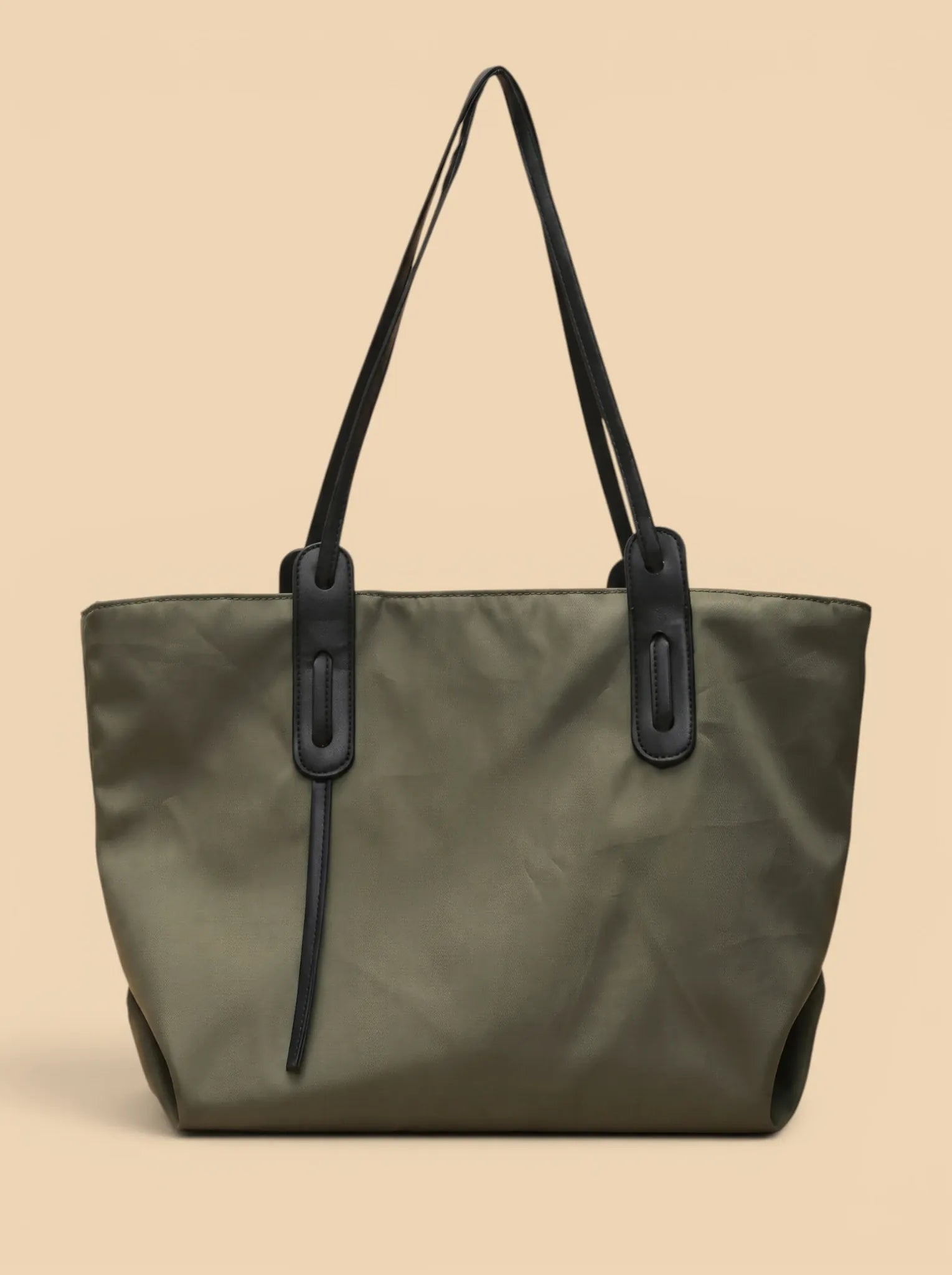 Sac de Cours Oversize Femme Nylon Vert