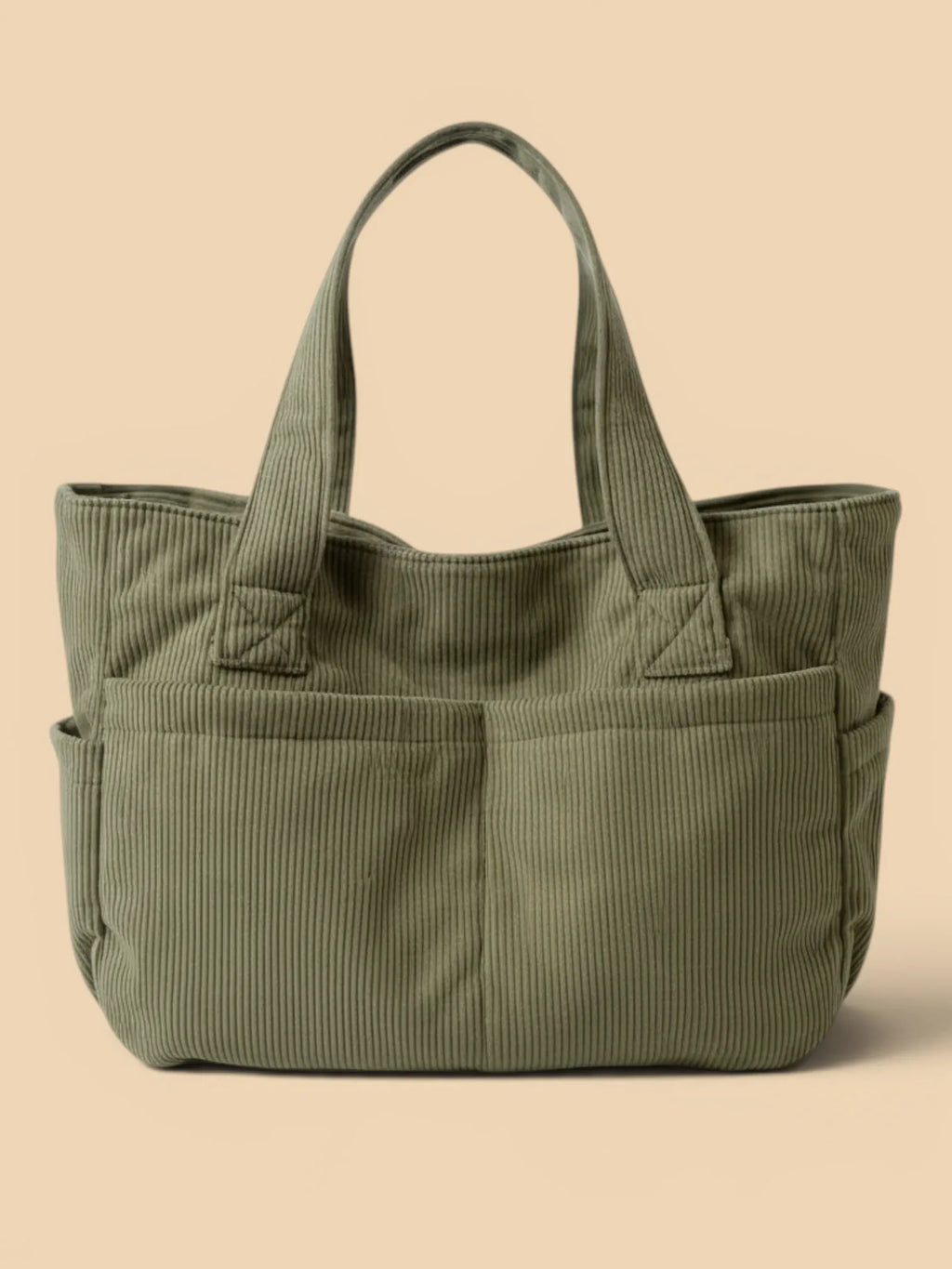 Sac de Cours Souple en Velours Vert