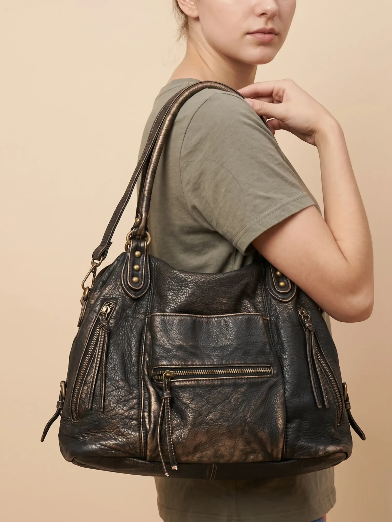 Sac de Cours Vintage Brute