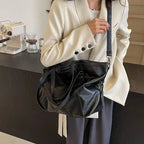 Sac de Cours Vintage en Simili Cuir Marron