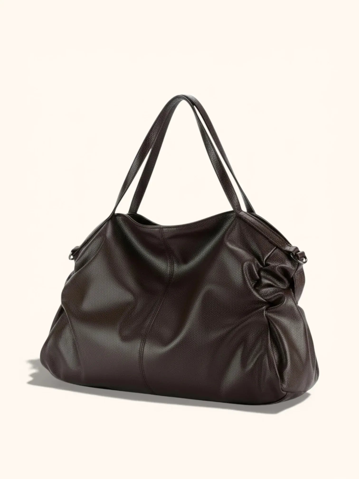 Sac de Cuir Vegan Souple Marron