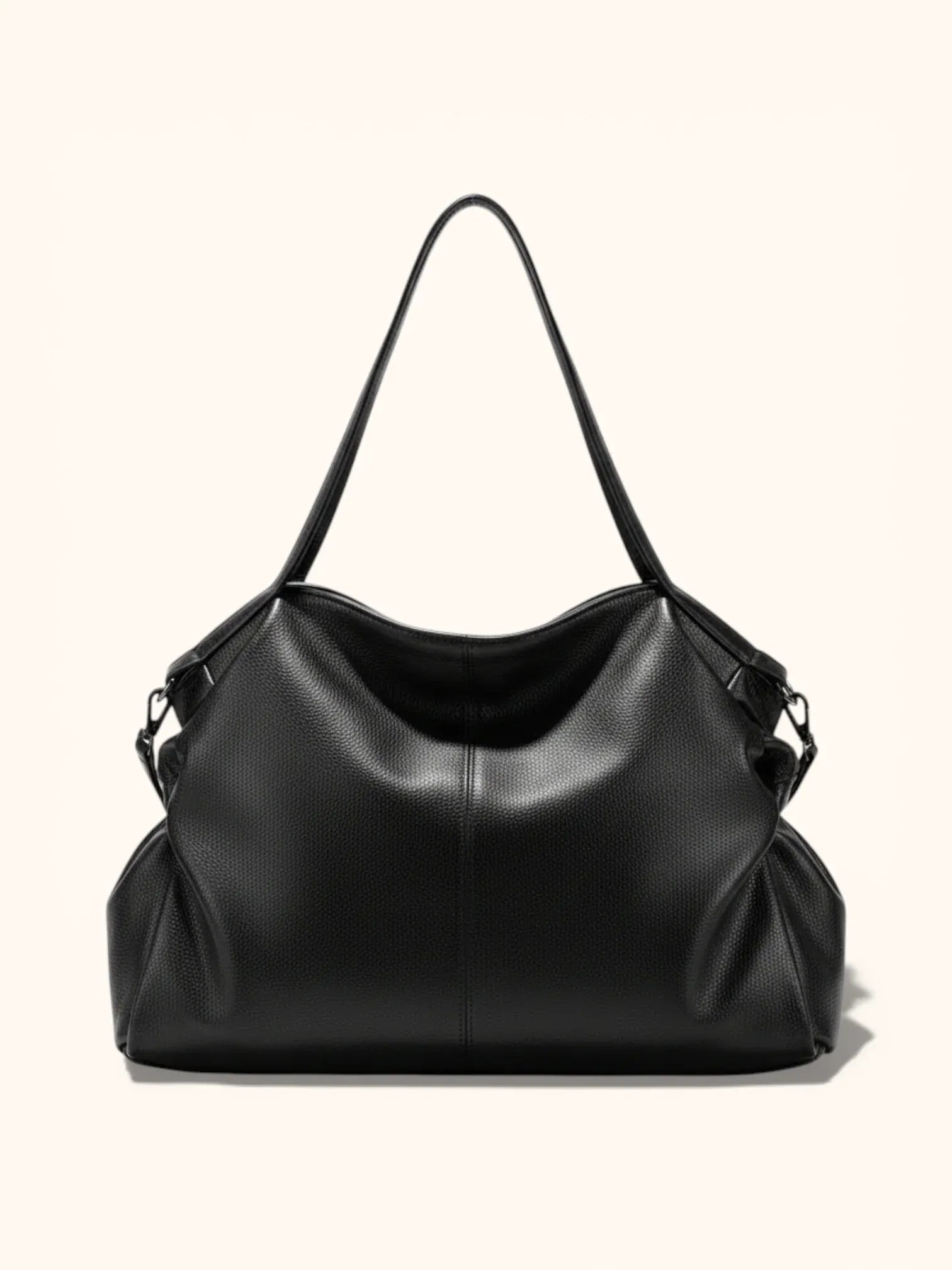 Sac de Cuir Vegan Souple Noir