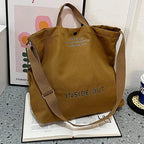 Sac en Toile Cabas Bandoulière Café