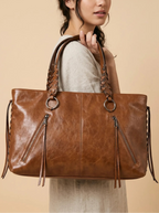 Sac Fourre-Tout Marron Rock Chic Marron