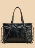 Sac Fourre-Tout Noir Rock Chic Noir