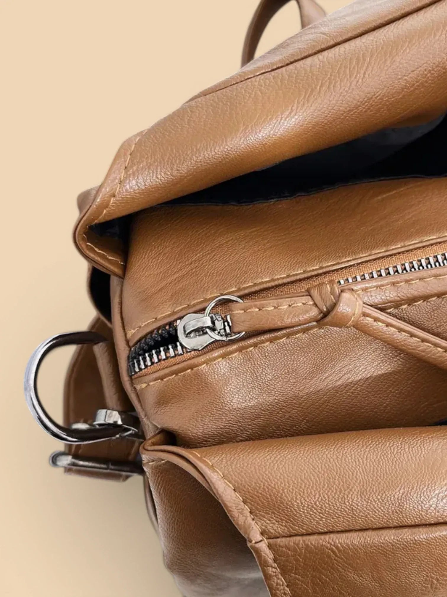 Sac Hobo Cuir Souple Oversize Femme