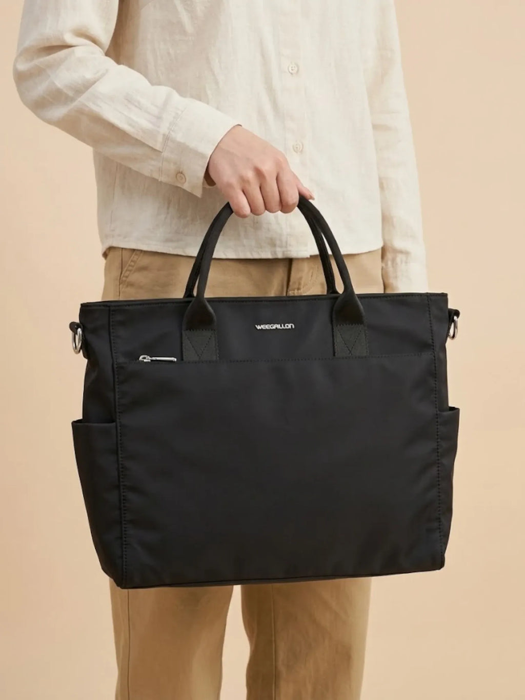 Sac ordinateur cabas compact noir Noir / 15.6 pouces