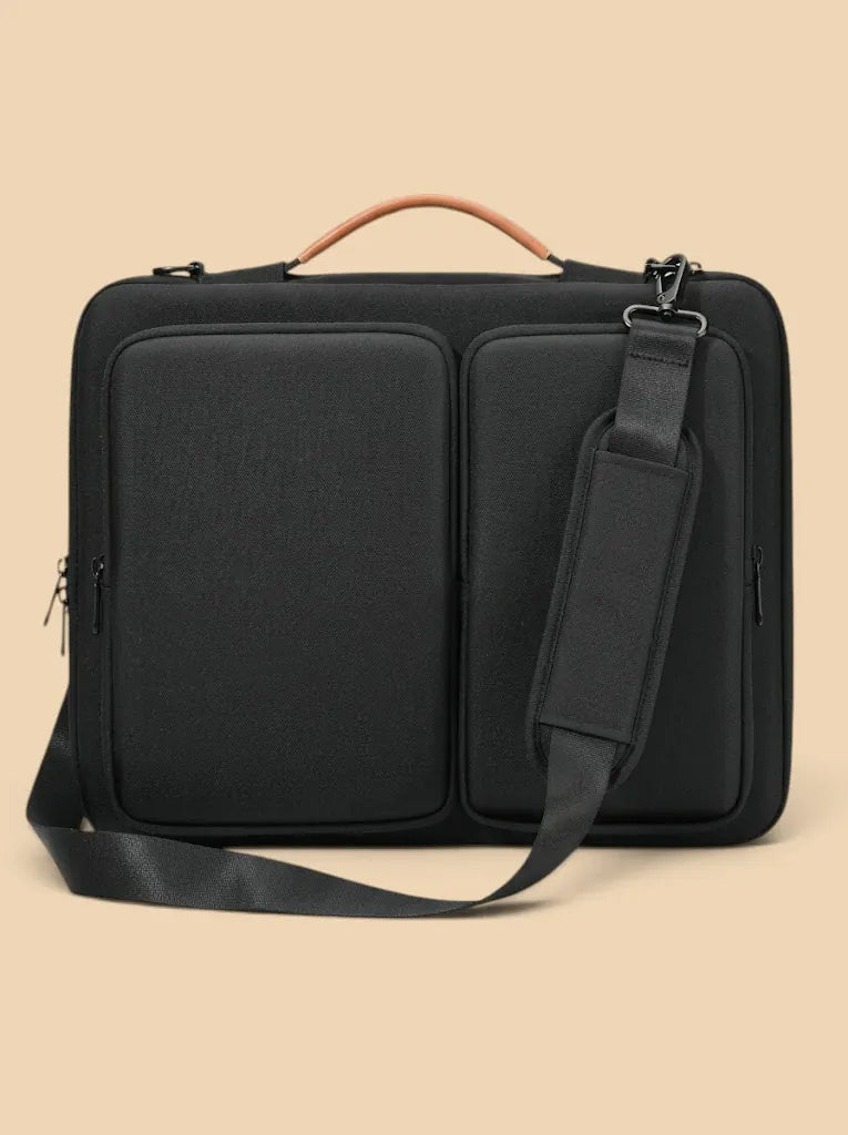 Sac ordinateur élégant en polyester Noir 14 pouces
