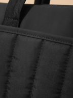 Sac ordinateur femme en nylon matelassé Noir / 15/16 pouces