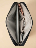 Sac ordinateur femme en nylon matelassé Noir / 15/16 pouces