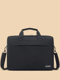 Sac ordinateur tissu mousse zippé  Noir 