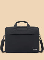 Sac ordinateur tissu mousse zippé  Noir 