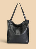 Sac seau de cours en cuir vegan Noir