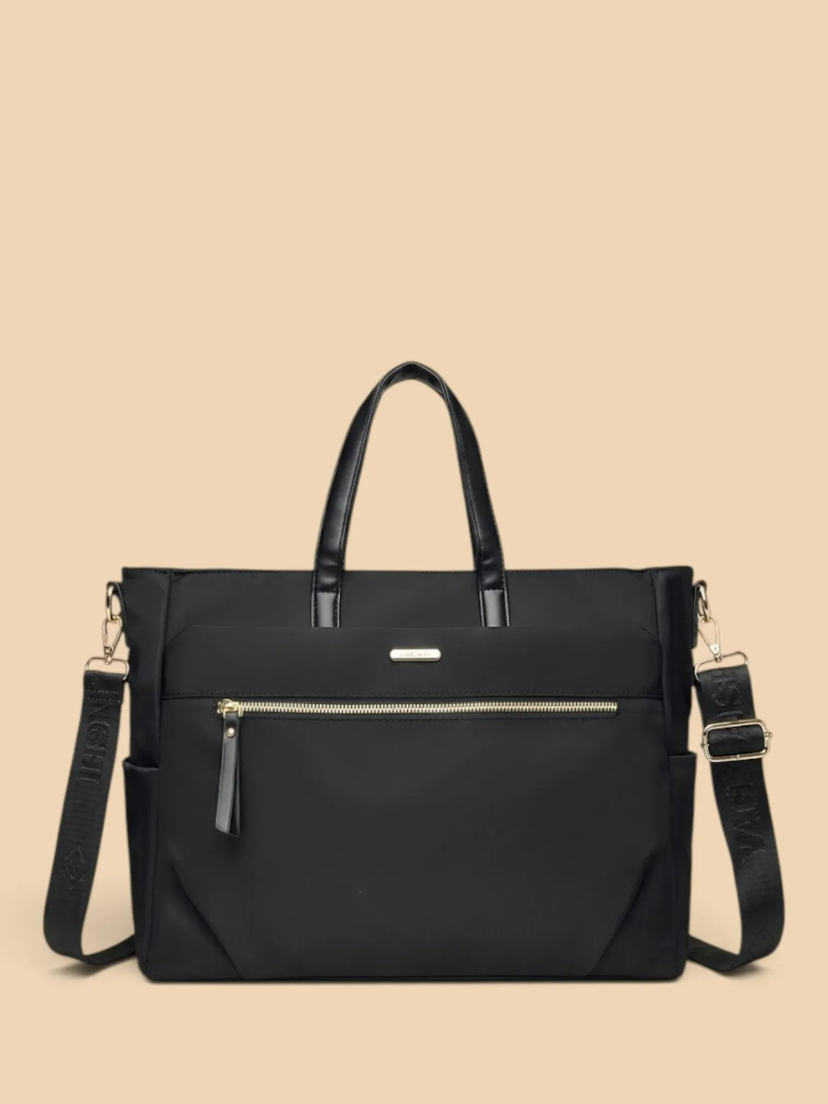 Sac Tote Femme Business Poches Multiples Ordinateur Noir