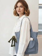 Sac de Cours en Toile avec sa Grenouille