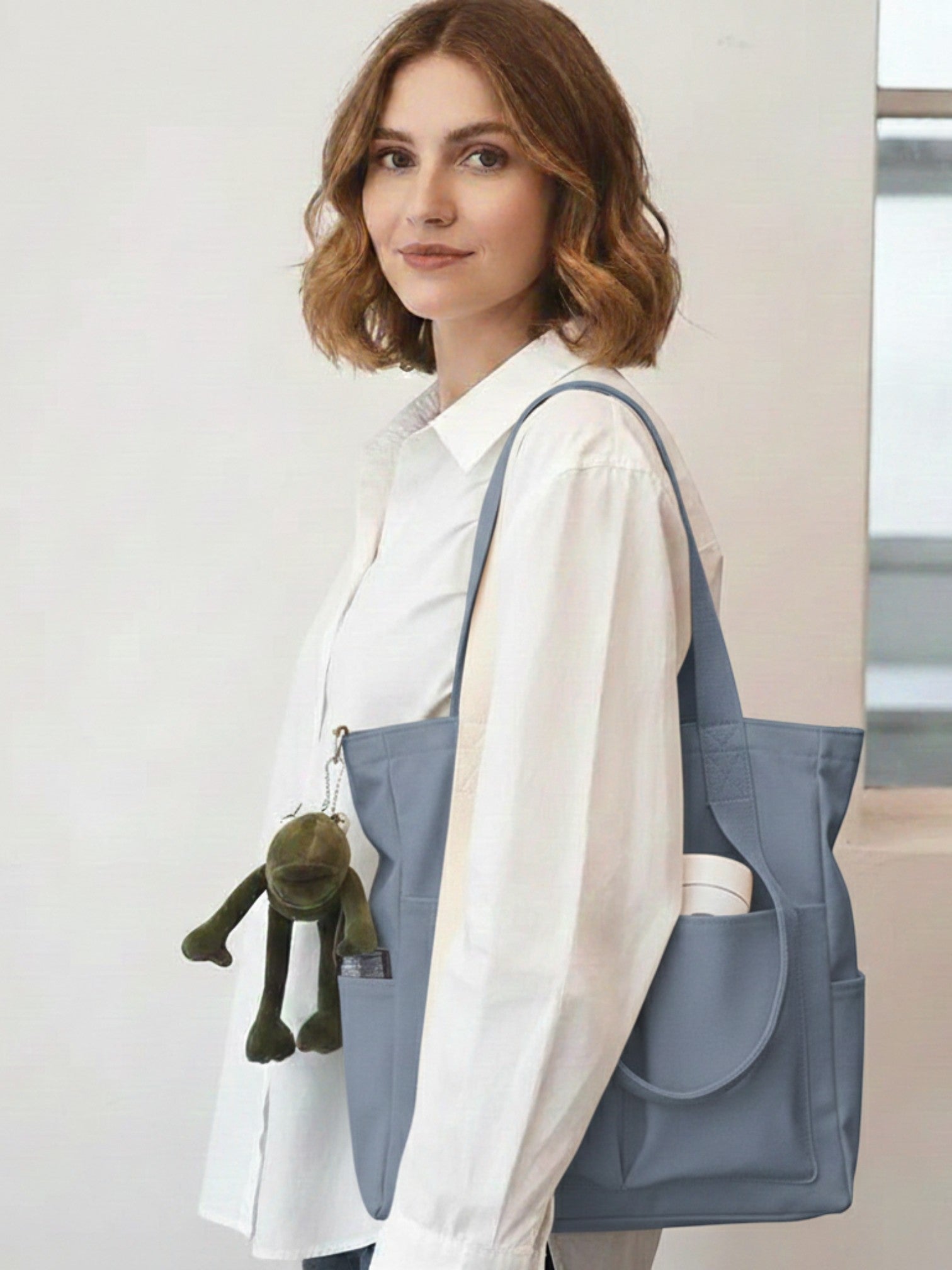 Sac de Cours en Toile avec sa Grenouille