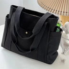 Tote Bag de Cours en Toile avec Rangement