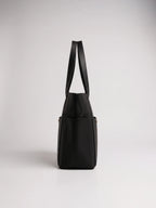 Tote Bag de Cours en Toile avec Rangement Noir