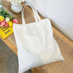 Tote Bag de Cours Solide Blanc / 34 x 39cm