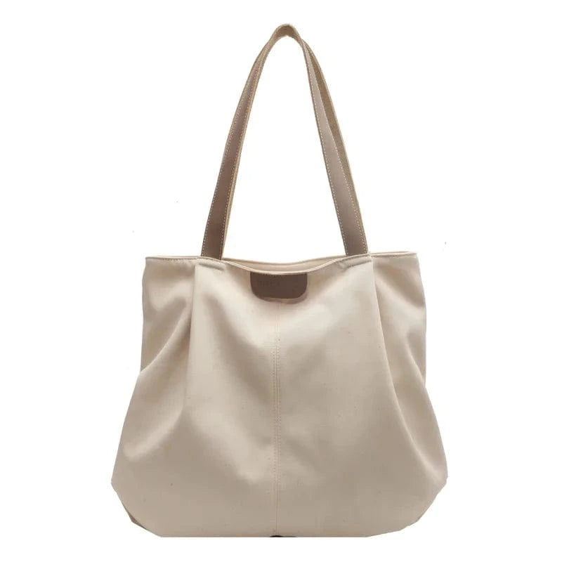 Tote bag en Canvas Souple HJ8396-Beige
