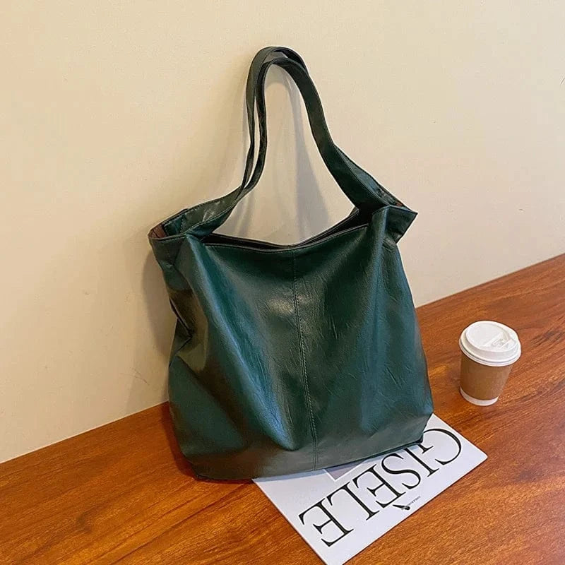Tote Bag en Cuir Green