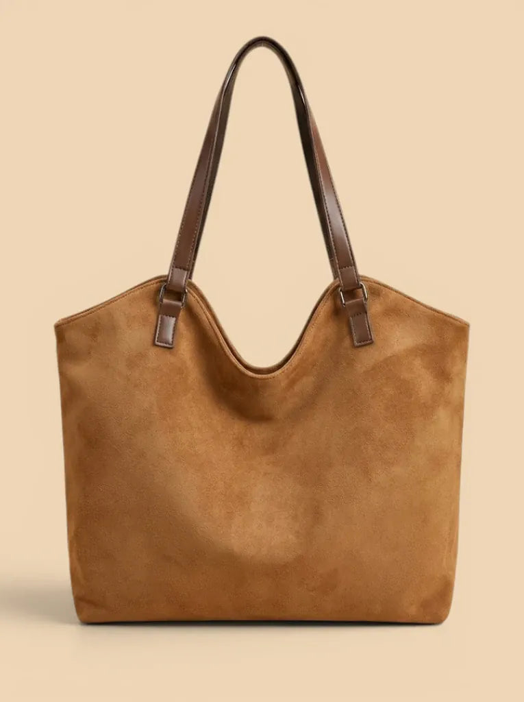 Tote Bag en Suédine Urbain Camel
