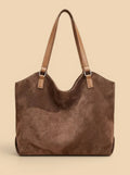Tote Bag en Suédine Urbain Marron