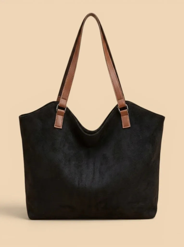 Tote Bag en Suédine Urbain Noir