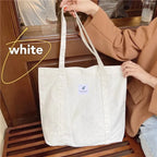 Tote Bag en Tissu Moderne Blanc