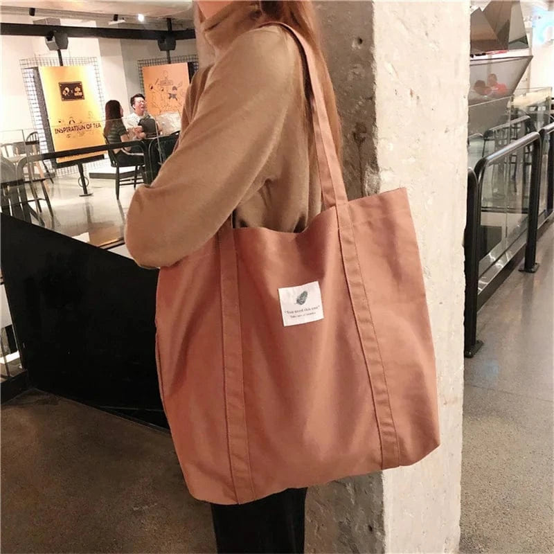 Tote Bag en Tissu Moderne Café