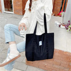 Tote Bag en Tissu Moderne Noir