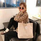 Tote Bag en Tissu Moderne Rose