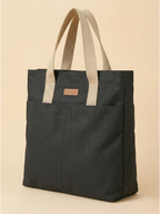 Tote Bag en Toile Noir