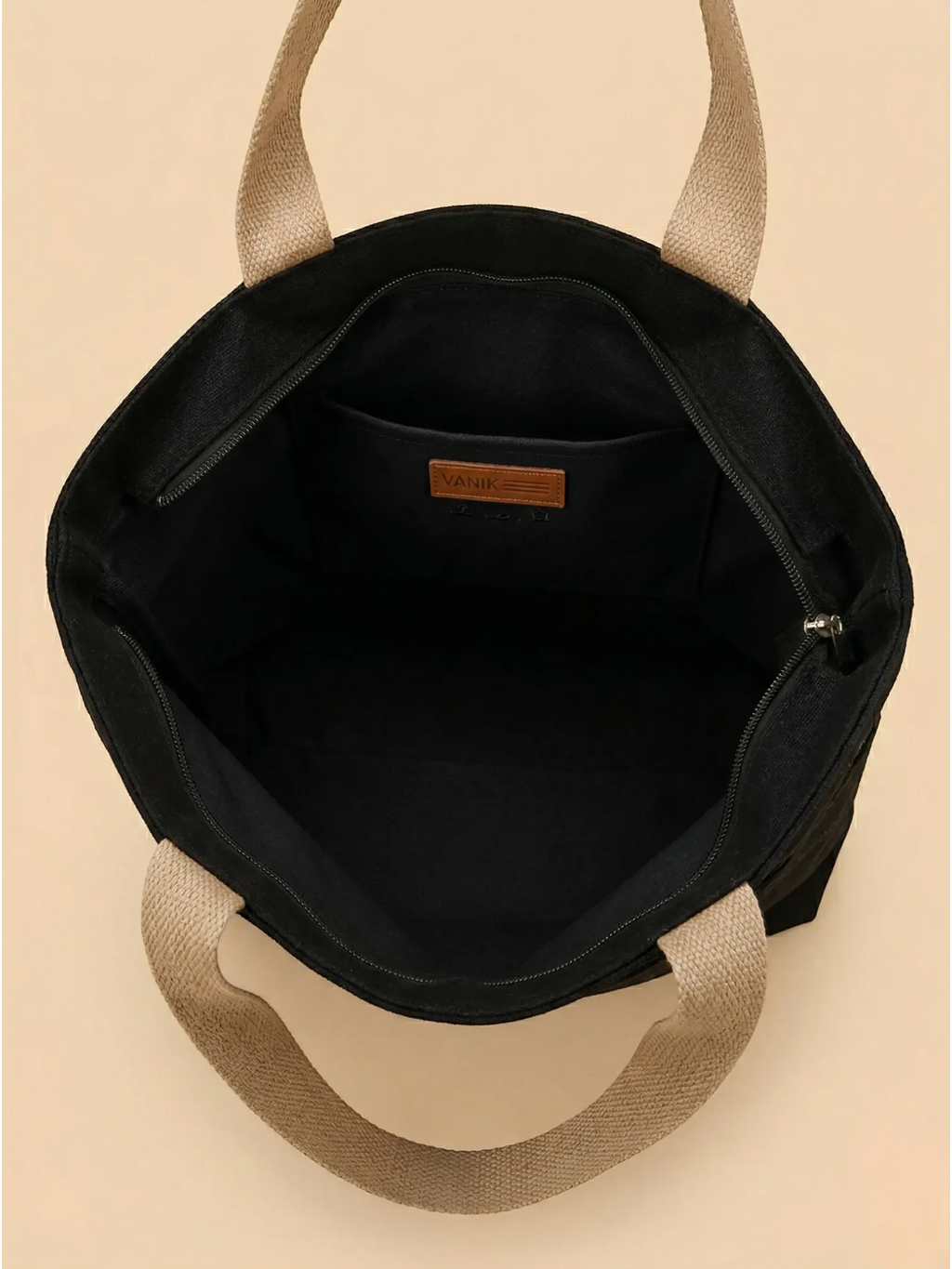 Tote Bag en Toile Noir