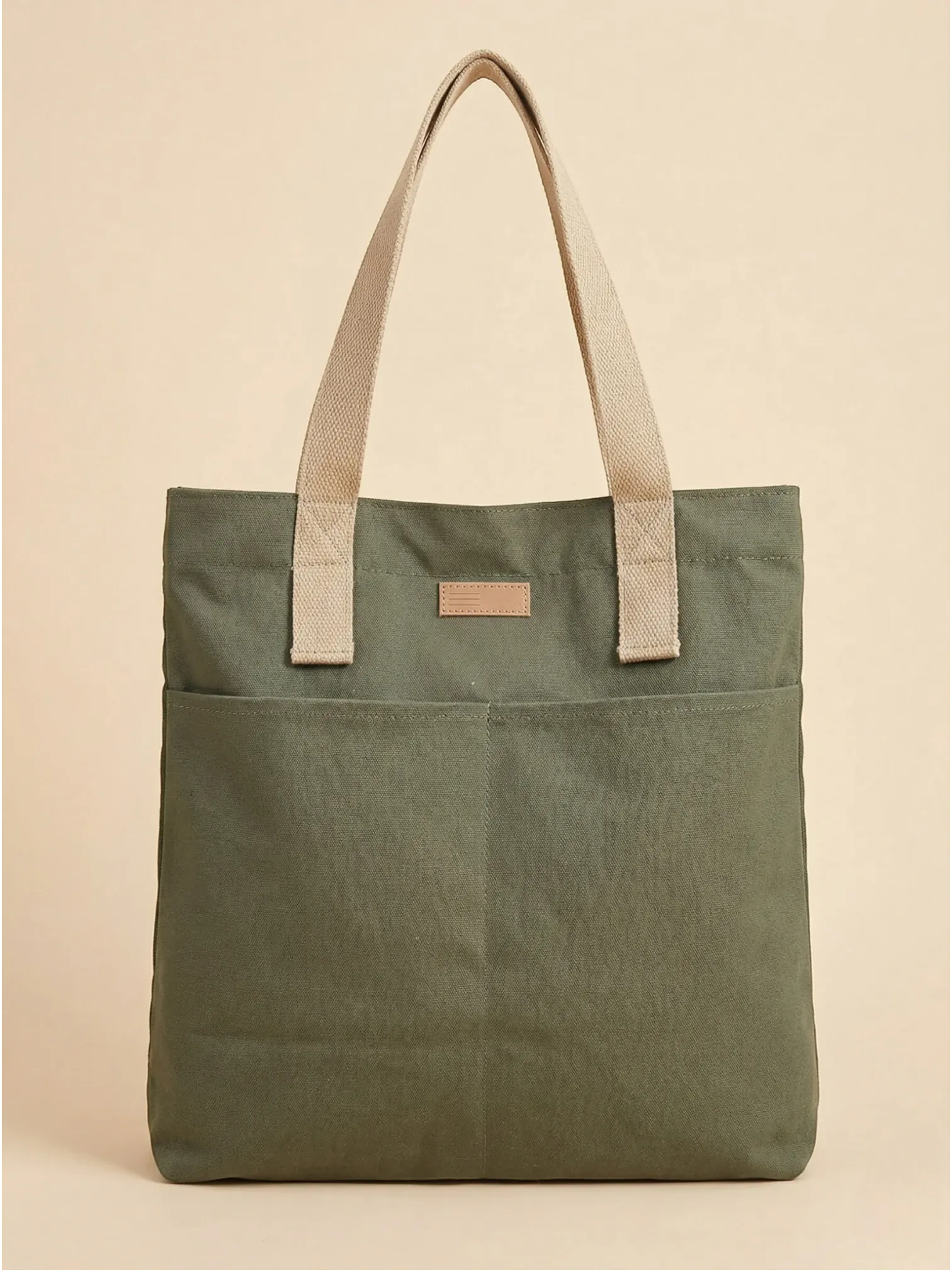 Tote Bag en Toile Vert