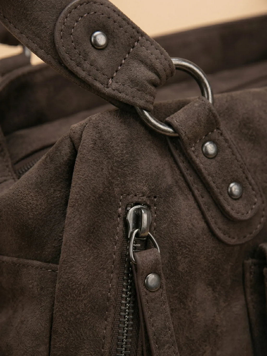 Très Grand Sac Cabas Marron Café